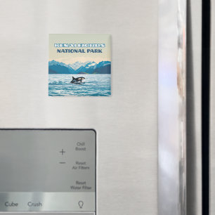 Kenai Fjords Nationaal Park Orca Alaska Vintage Magneet