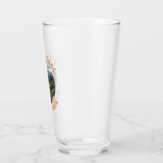 Kenai Fjords Nationaal Park Retro Distressed Circl Glas (Links)