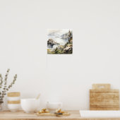 Kenai Fjords Nationaal Park Waterverf Poster (Keuken)