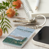 Kenai Fjords National Park met dubbelzijdige hulp Sleutelhanger (Voorkant Rechts)