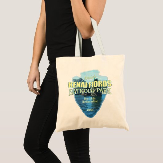 Kenai Fjords (pijlpunt) Tote Bag (Voorkant (product))