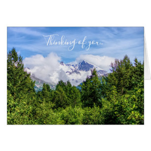 Kenai Fjords Snowy Mountains Thinking of You Kaart