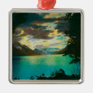 Kenai Lake, Alaska met Storm Gathering Metalen Ornament