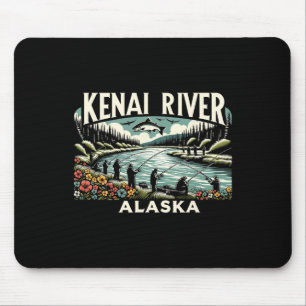 Kenai Rivier Alaska Ak Zalm Vissen Natuurliefhebbe Muismat