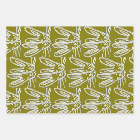 Kendall Boggs Fine Art Rabbit Wrapping paper (Voorkant)