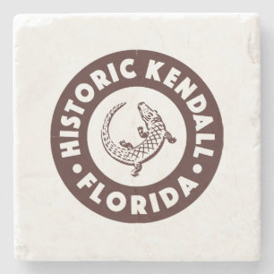 Kendall Florida Circle - Bruin Stenen Onderzetter