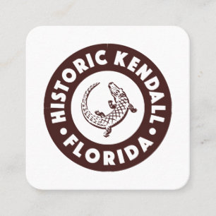 Kendall Florida Circle - Bruin Vierkante Visitekaartje