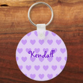 Kendall in Paars Sleutelhanger (Voorkant)