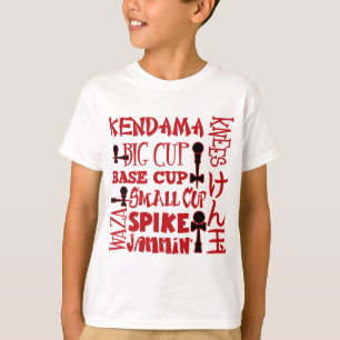 Kendama Block, rood T-shirt