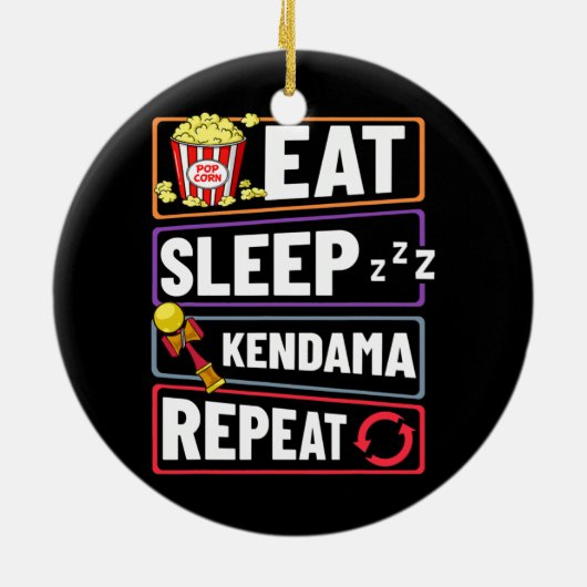 Kendama Trick Japanse Speelgoed Ball Game Beginner Keramisch Ornament (Achterkant)