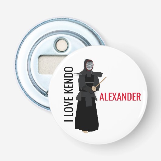 Kendo Button Flesopener (Voorkant)
