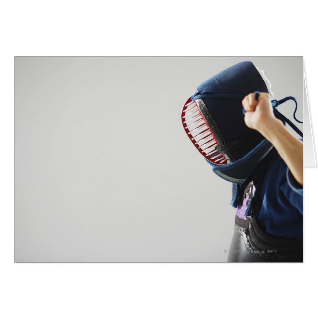 Kendo Fencer Fastening Mask (Voorkant Horizontaal)