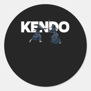 Kendo Fighters Samurai Bogu Shina Ninja Katana Gif Ronde Sticker