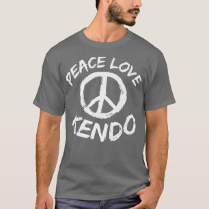 Kendo Gezegde Design Japan Sword Art Peace Love Ke T-shirt