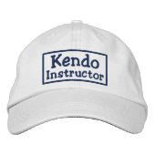 Kendo Instructor Geborduurde Pet (Voorkant)