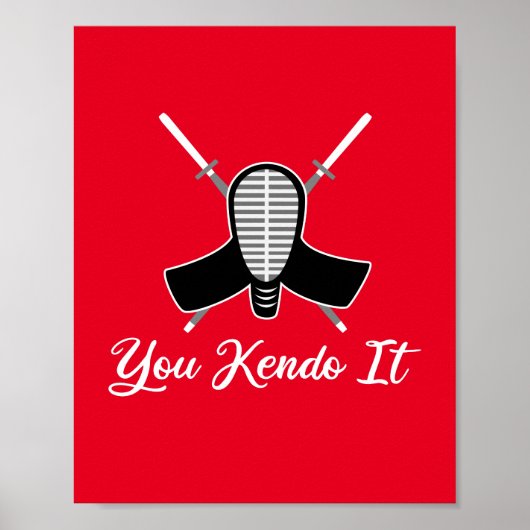 Kendo it - grappige Kendo Aikido Pun Joke Graphic Poster (Voorkant)