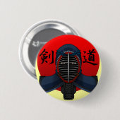 Kendo men2 ronde button 5,7 cm (Voorkant /achterkant)