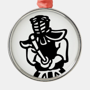 kendo metalen ornament