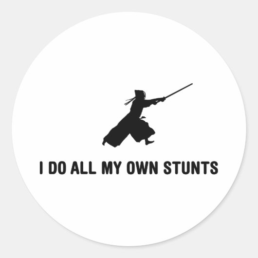 Kendo Ronde Sticker (Voorkant)