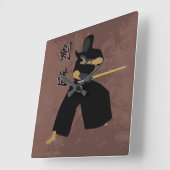 Kendo Wall Clock Vierkante Klok (Hoek)