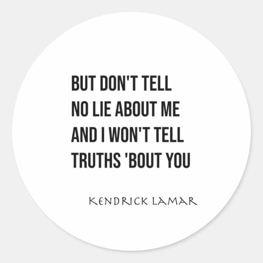 Kendrick Lamar - Euphoria (punchline) Sticker (Voorkant)