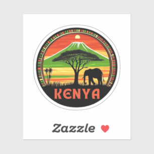 Kenia Afrika Sticker