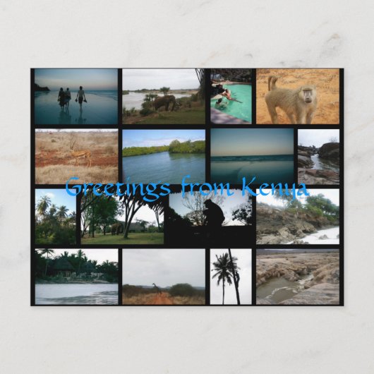 Kenia Briefkaart (Voorkant)