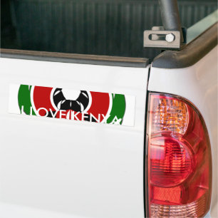Kenia Bumpersticker Sjabloon