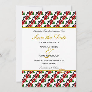 KENIA Christelijke Huwelijksviering Save The Date