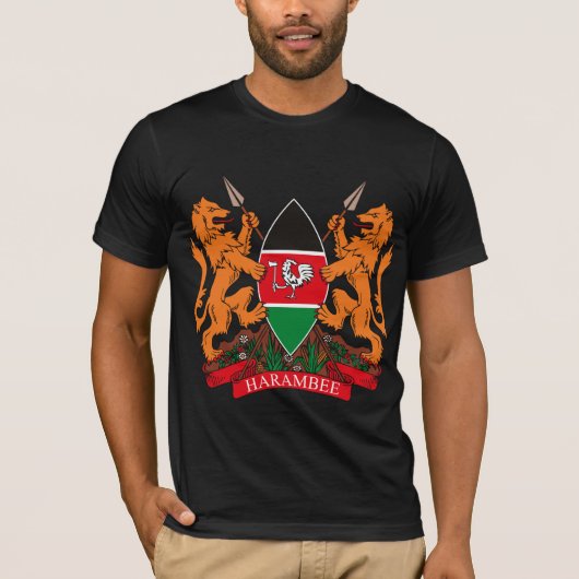 Kenia Coat of Arms T-shirt (Voorkant)