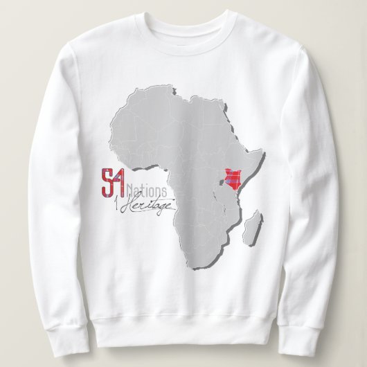 Kenia' Crewneck Sweatshirt (Design voorkant)