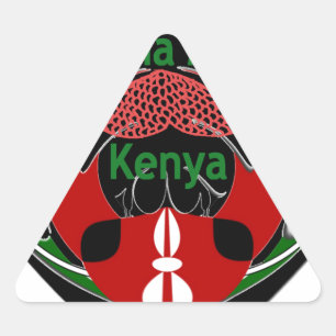 Kenia Driehoek Sticker