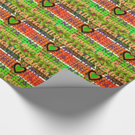 Kenia Edgy National Flag Kleuren Patroon Ontwerp Cadeaupapier (Hoek)