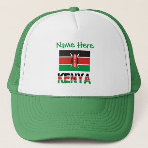 Kenia en Keniaanse Vlag Groene Personalisatie  Trucker Pet