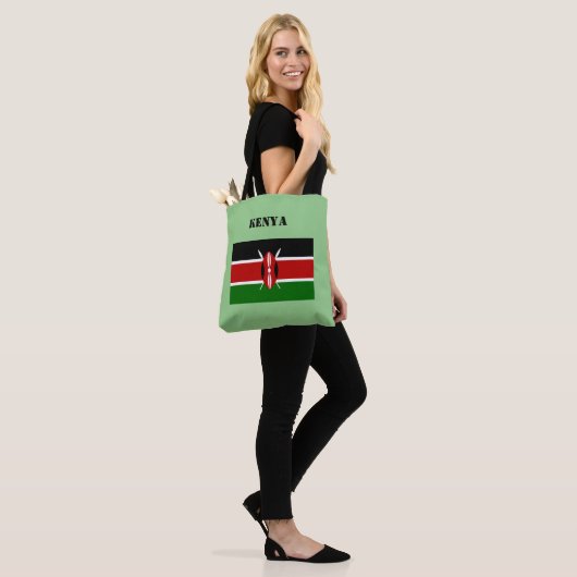 Kenia Flag Africa Draagtas (Op model)