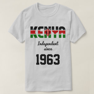 Kenia Flag Independence Celebration T-shirt