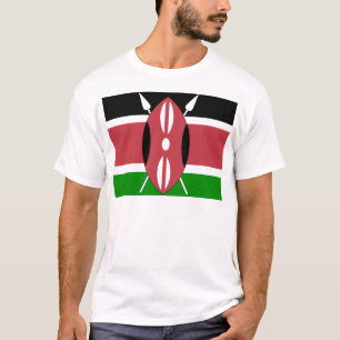 Kenia Flag van hoge kwaliteit T-shirt
