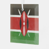 Kenia Glas Ornament (Voorkant links)