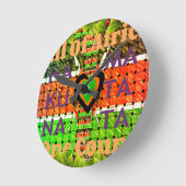 Kenia: Heel Afrika in één land - geweven vlag Ronde Klok (Hoek)