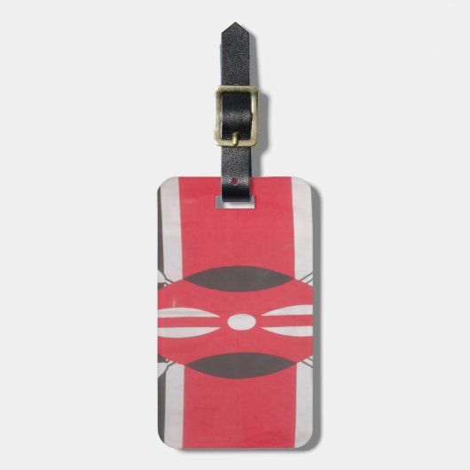 Kenia het Mooie Land Safari.jpg van de Leeuw Bagagelabel (Voorkant verticaal)