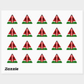 Kenia Kenyan Flags Driehoek Sticker (Vel)
