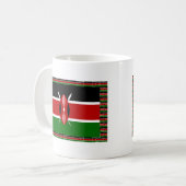 Kenia Kenyan Flags Koffiemok (Voorkant links)