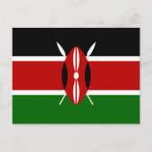 Kenia (Kenyan) Vlag Briefkaart (Voorkant)
