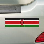 Kenia/Kenyan-vlag Bumpersticker (Op auto)