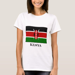 Kenia (Kenyan) Vlag T-shirt