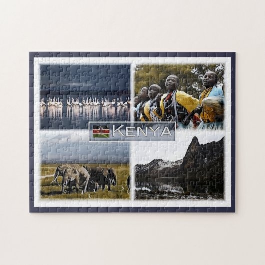 Kenia - Mosaic - Legpuzzel (Horizontaal)