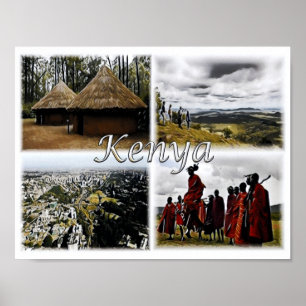 Kenia - Mosaic - Poster