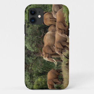 Kenia: Nationaal park Tsavo East, kudde Afrikaanse iPhone 11 Hoesje