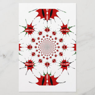 Kenia Nationaal Vlaggenschild Kaleidoscoop Patroon Briefpapier