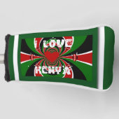 Kenia National Flag kleuren Golfheadcover (Voorkant)
